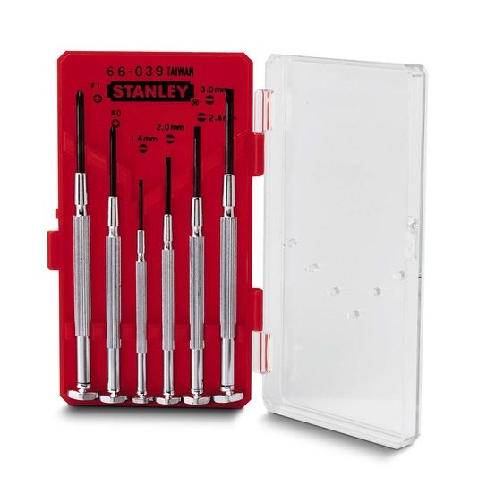 Stanley Precision Screwdriver Set Swivel Cap Jewelers 6-Piece