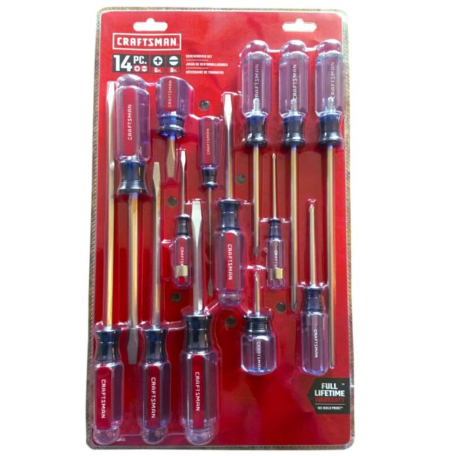 Craftsman Screwdriver Set Heat-Treated Shafts 9-Piece