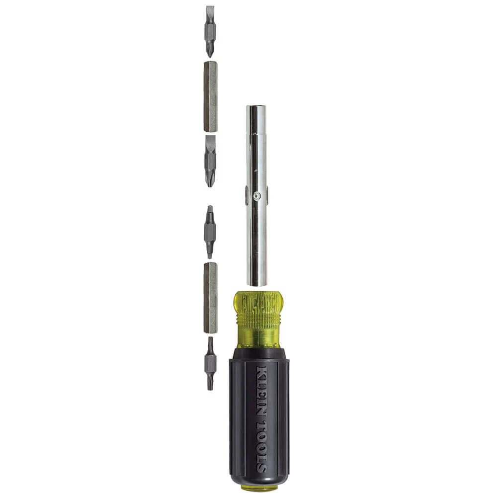 Klein Tools Multi-Bit Screwdriver 11-in-1 Nut Driver 1 Tool