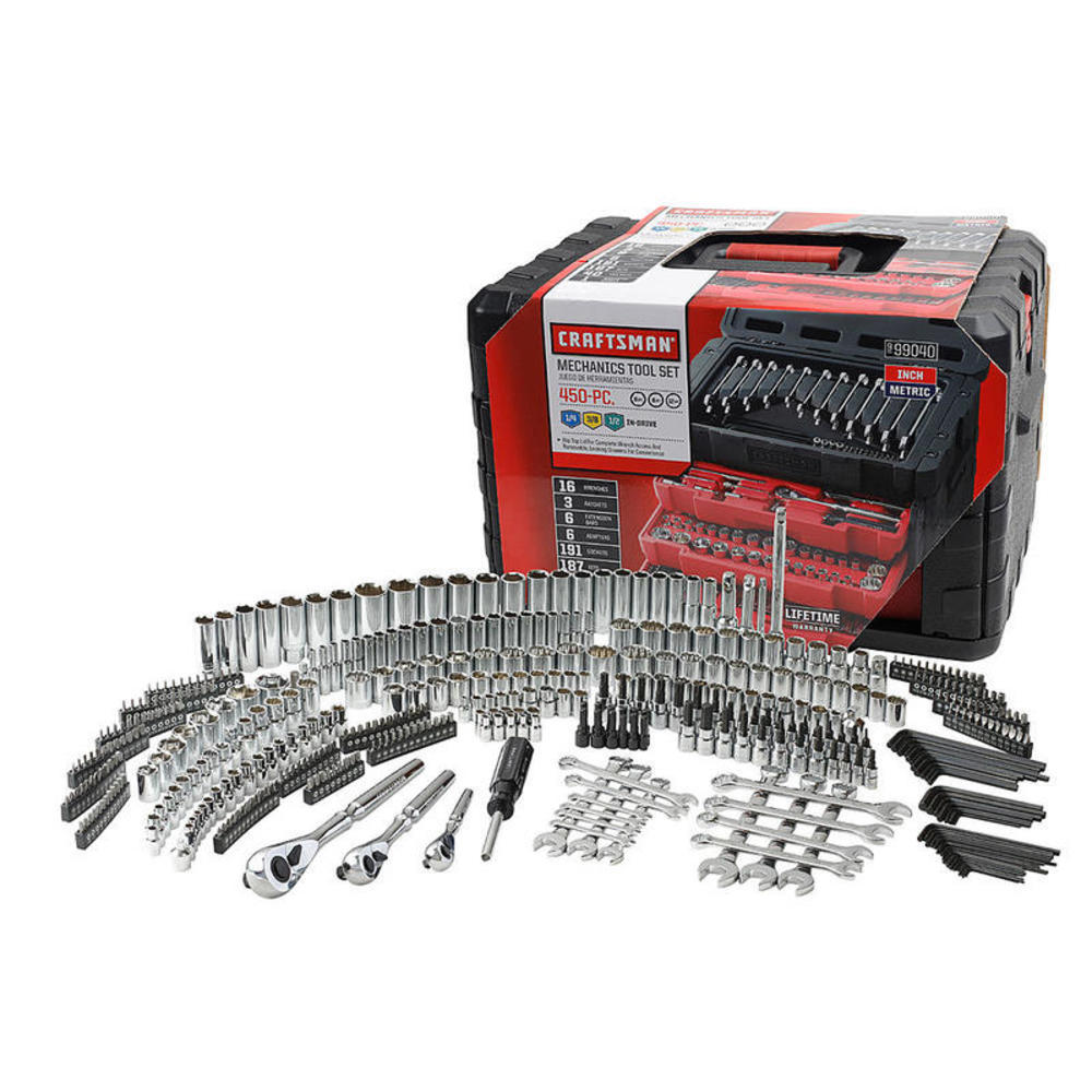Craftsman Mechanics Tool Set Full Drive Coverage 450-Piece